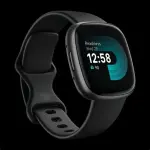 Leather Watch In Black
